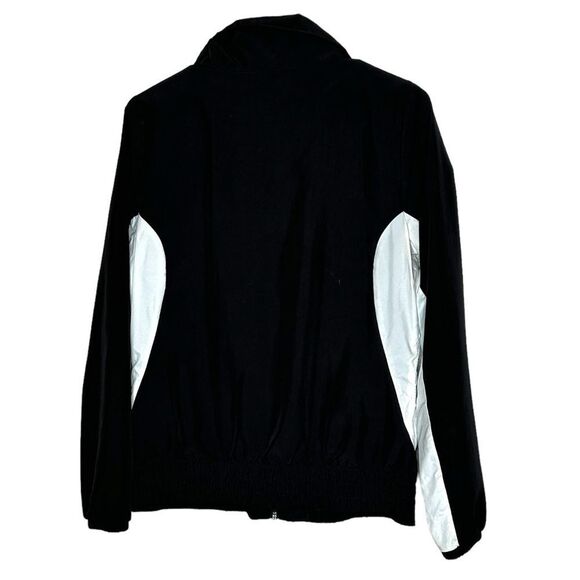 Puma black & white wind jacket zip up size medium - Picture 6 of 8